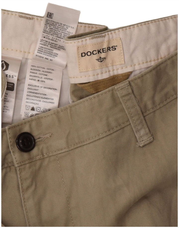 Dockers Chino Shorts til mænd W32 mellemgrøn bomuld