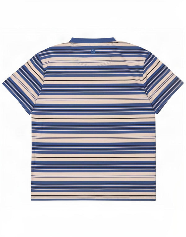 Fat Face Herre T-Shirt Top Stor Blå Stribet Bomuld