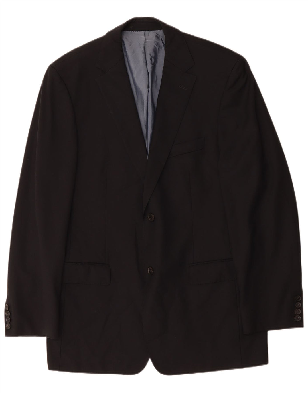 Hugo Boss Herre 2-knaps blazerjakke EU 52 XL Marineblå Virgin Wool