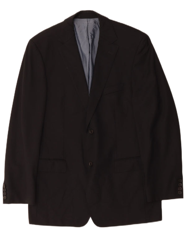 Hugo Boss Herre 2-knaps blazerjakke EU 52 XL Marineblå Virgin Wool