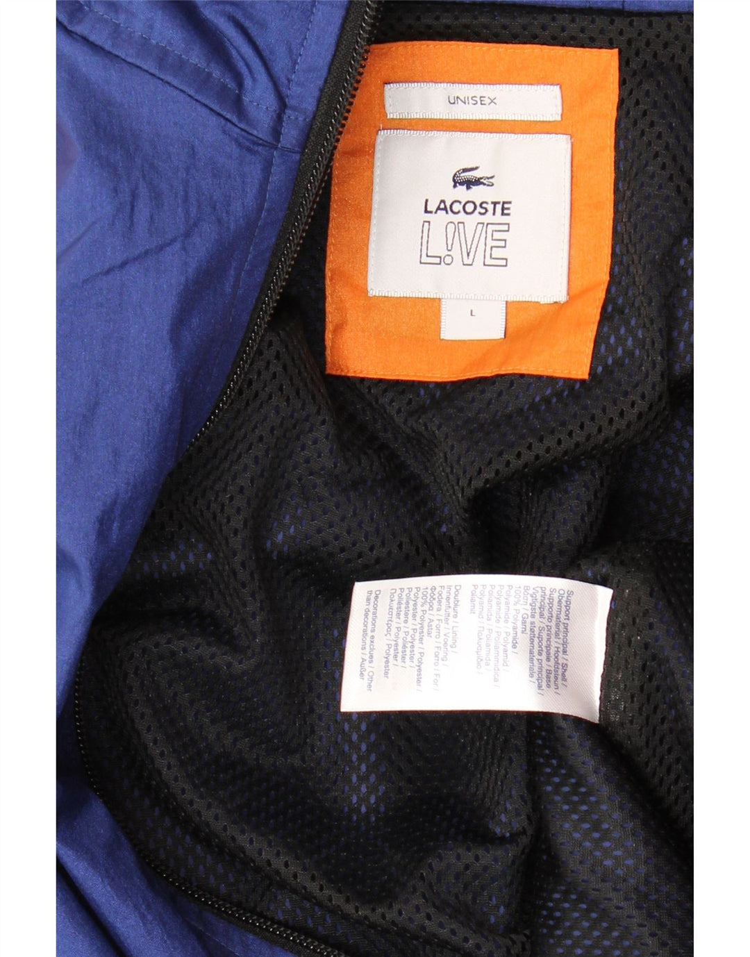 LACOSTE Træningsdragt topjakke til mænd Stor marineblå farveblok polyamid