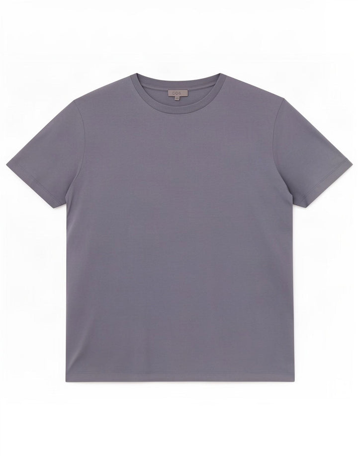 Cos Herre T-Shirt Top Stor Blå Bomuld