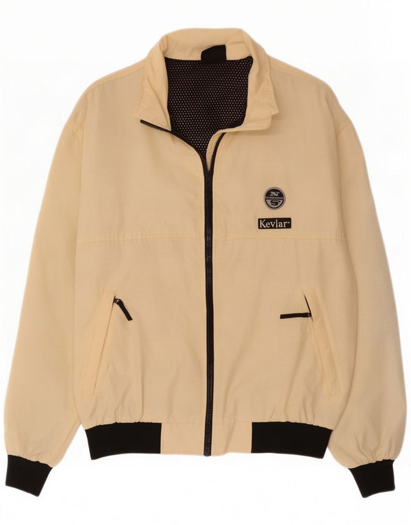 North Sails Herre Bomber Jacket UK 36 Small Beige Colourblock