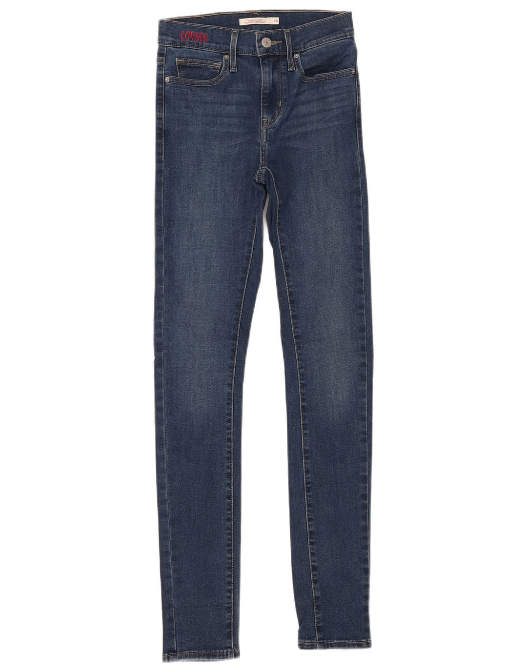 Levi's Kvinder Slankende Skinny Jeans W25 L32 Blå Bomuld