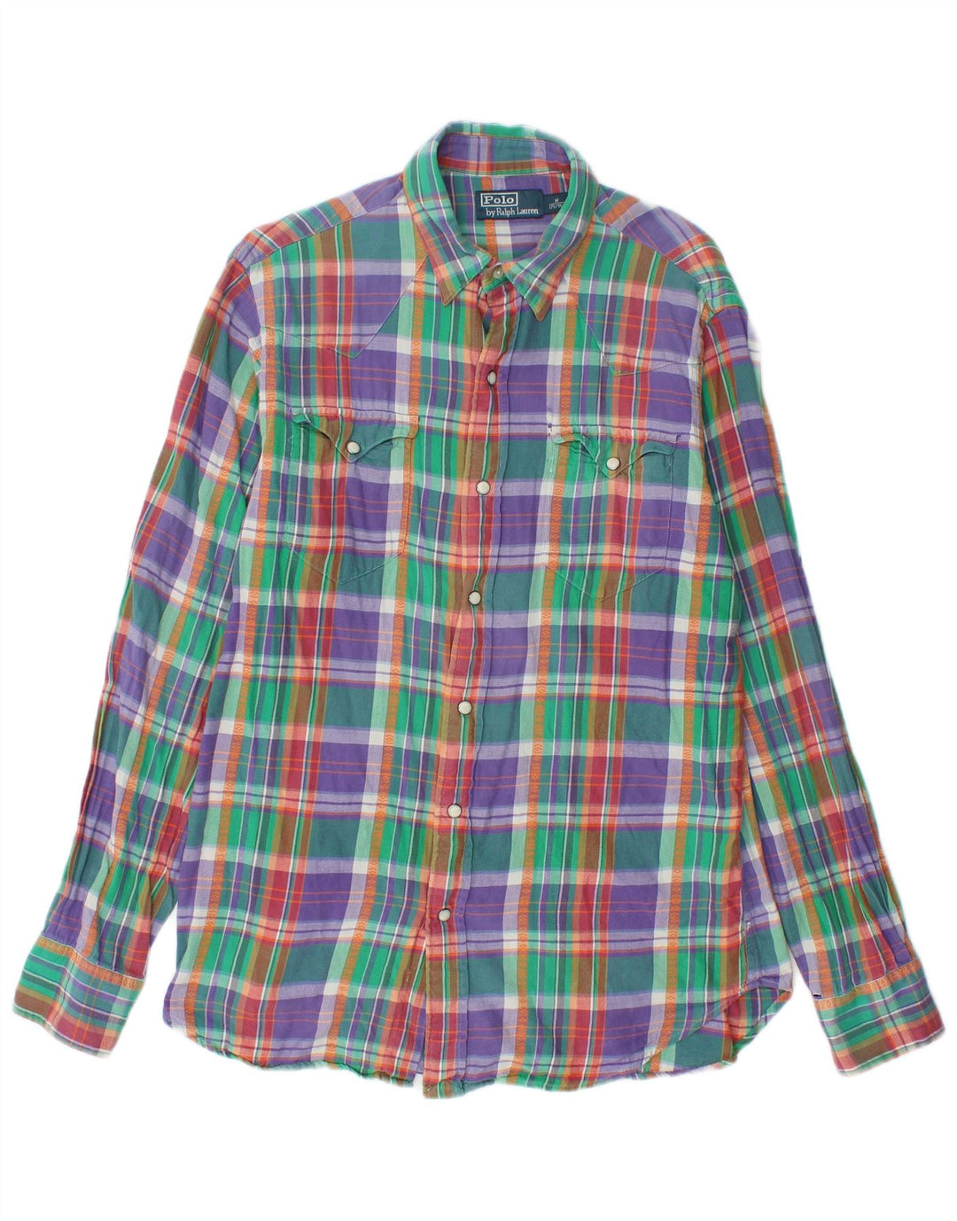Polo Ralph Lauren Herre Flannel skjorte Medium Flerfarvet Plaid Bomuld
