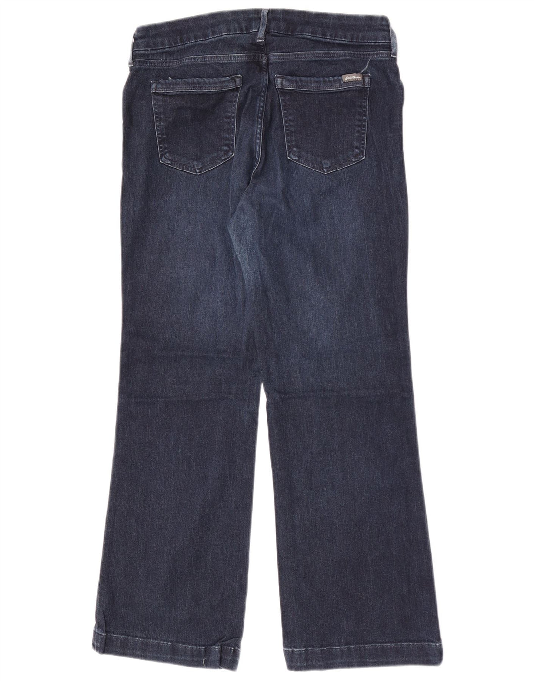 Eddie Bauer Dame Curvy Bootcut Jeans W32 L28 Marineblå Bomuld