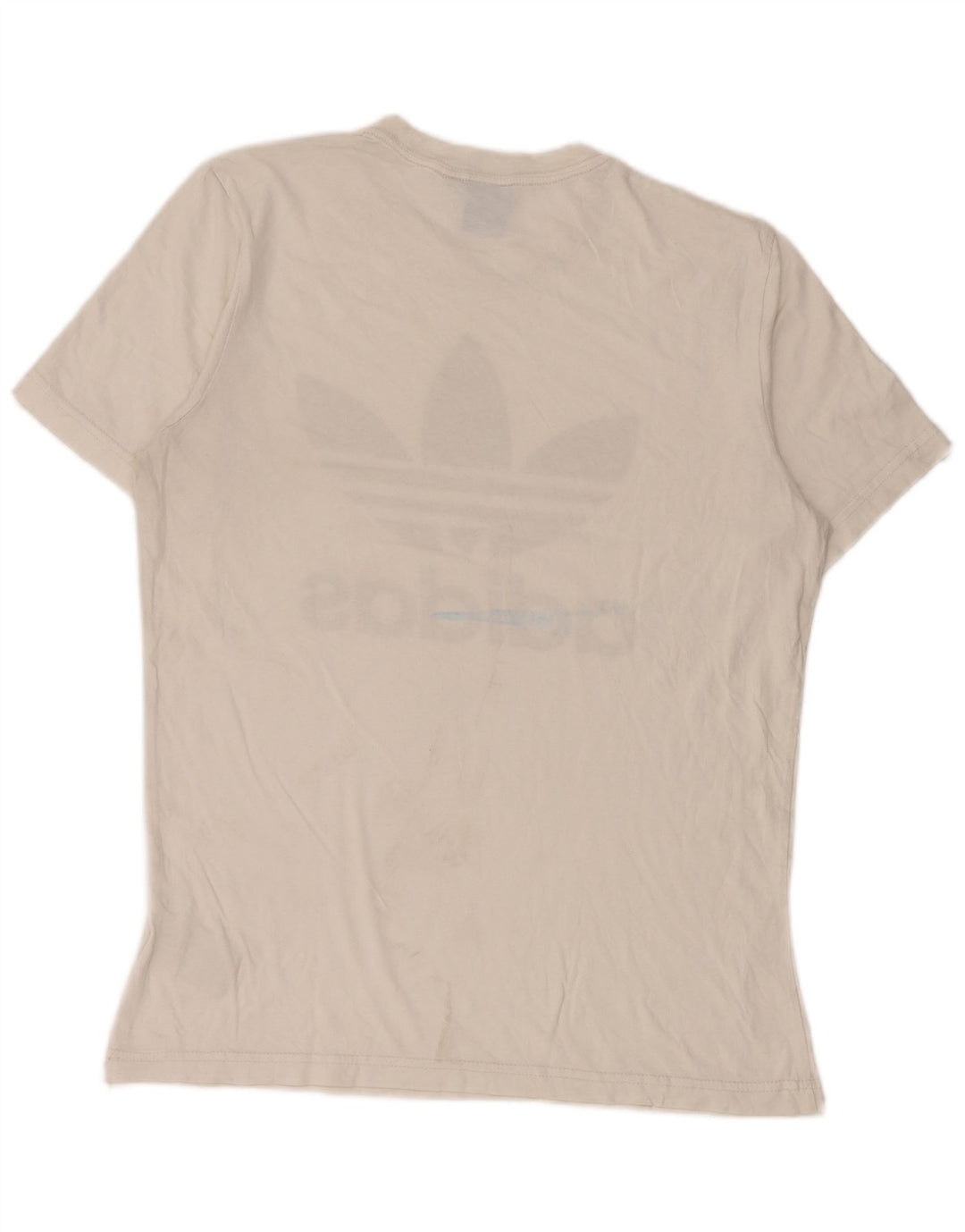 Adidas Grafisk T-shirt top til mænd Medium hvid bomuld