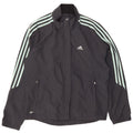 Adidas Womens Clima Proof Tracksuit Top Jacket UK 16 Large Grå Polyester