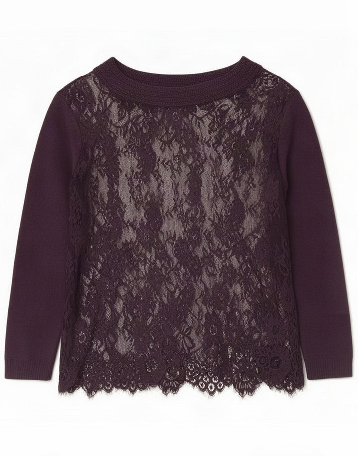 Simona Barbieri Dame Oversized Se Through Top UK 16 Large Purple