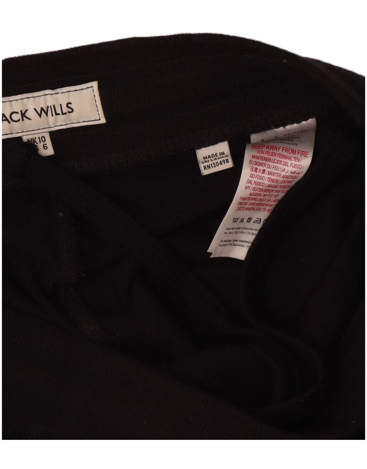 Jack Wills Grafiske Leggings til kvinder UK 10 Lille sort bomuld
