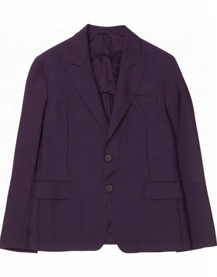 Prada Herre 2-knaps blazerjakke IT 52 XL Navy Blue Pinstripe Mohair