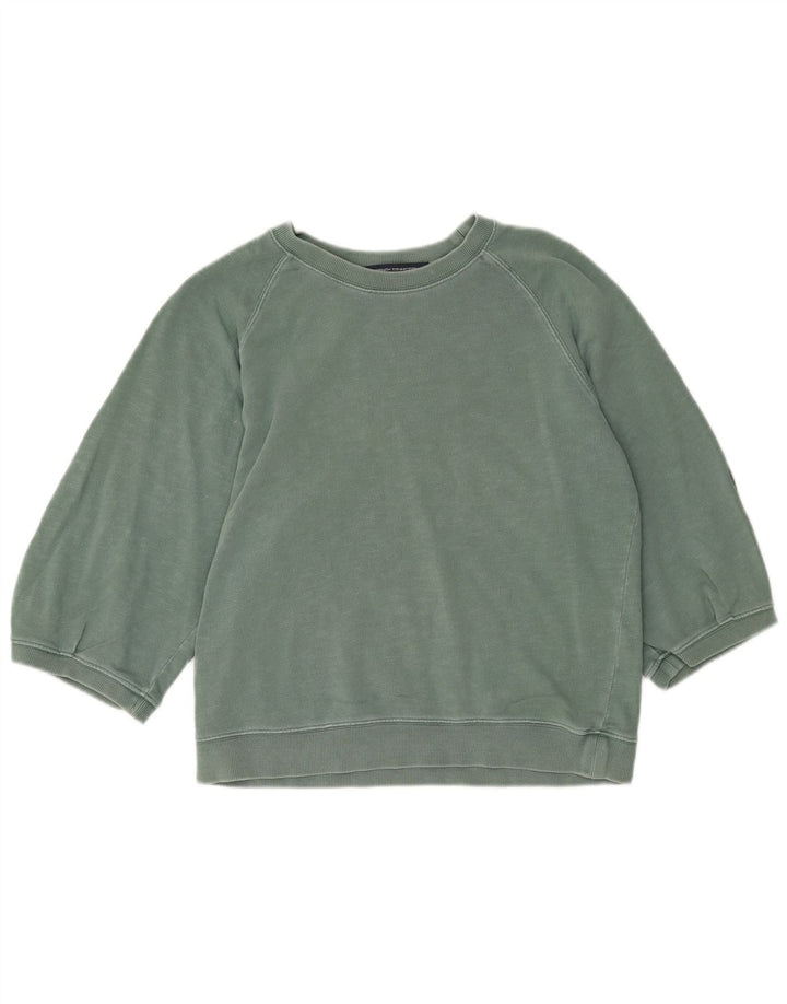 French Connection Dame sweatshirt med 3/4 ærmer UK 10 Lille grøn