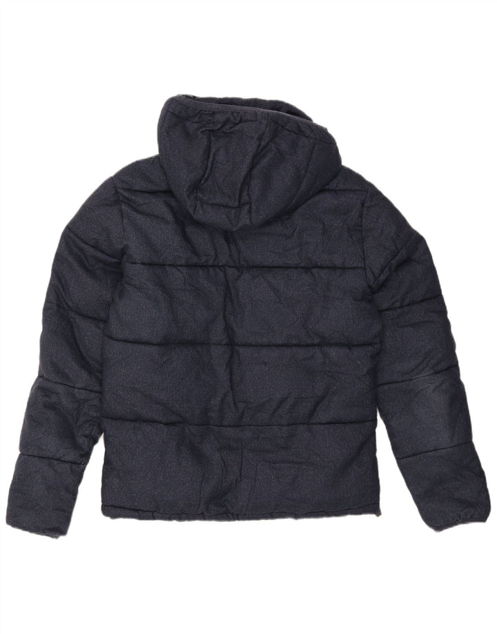 Superdry Polstret hættejakke til mænd UK 40 Stor marineblå polyester