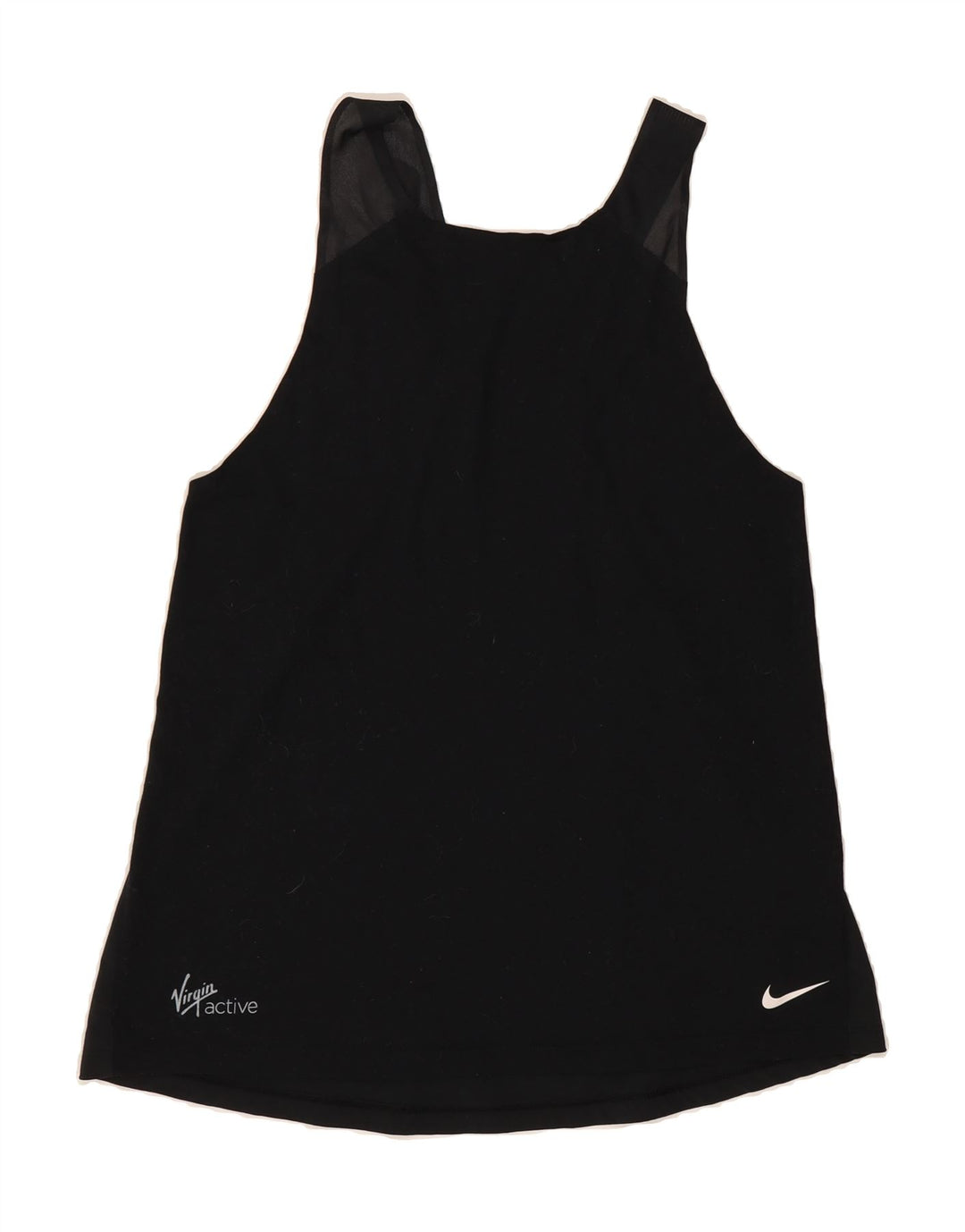 NIKE Womens Dri Fit Vest Top UK 10 Small Black Polyester Vintage Nike and Second-Hand Nike from Messina Hembry 