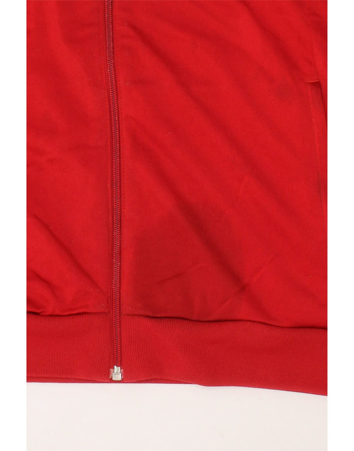 ADIDAS Boys Tracksuit Top Jacket 13-14 Years XL  Red Colourblock Polyester Vintage Adidas and Second-Hand Adidas from Messina Hembry 