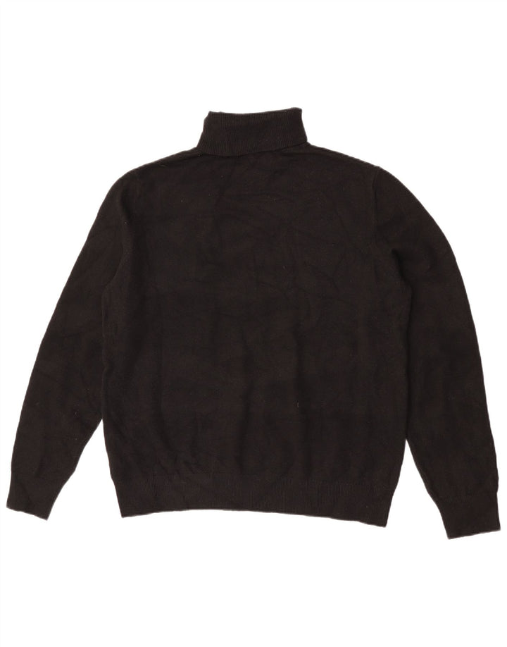 Marks & Spencer Dame Rullehals sweater UK 14 Medium Sort