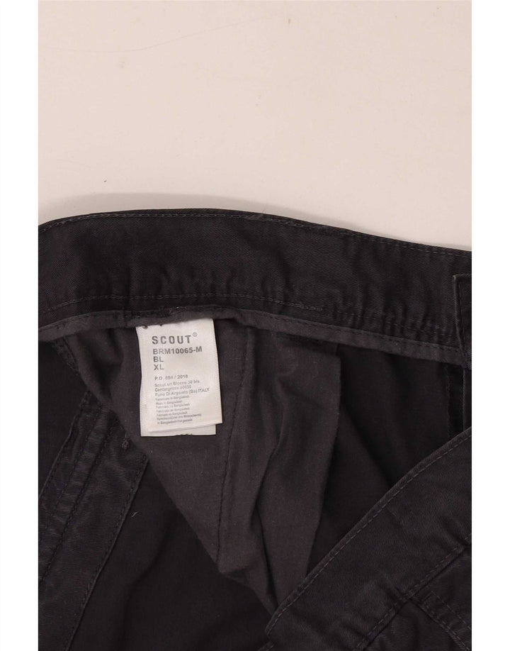 Scout Herre Cargo Shorts XL Marineblå Bomuld