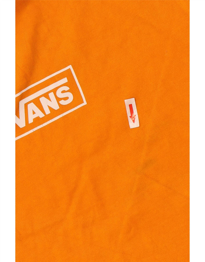 Vans Herre Custom Fit Grafisk T-Shirt Top Lille Orange Bomuld