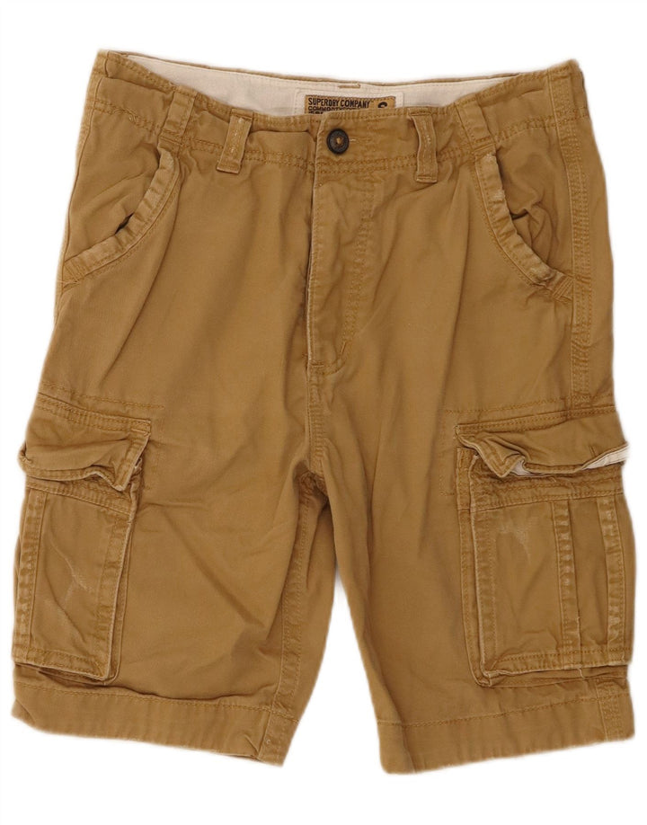 Superdry Herre Cargo Shorts Små W29 Beige Bomuld