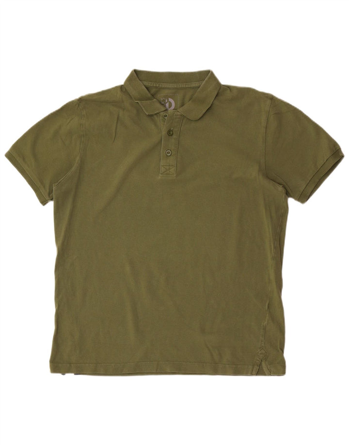 Dacks herre poloshirt stor kaki bomuld