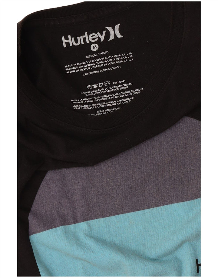 Hurley Herre Grafisk T-Shirt Top Medium Sort Bomuld