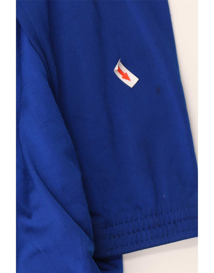 Adidas Træningsdragt til mænd Topjakke UK 40/42 Medium Blue Colourblock Polyester