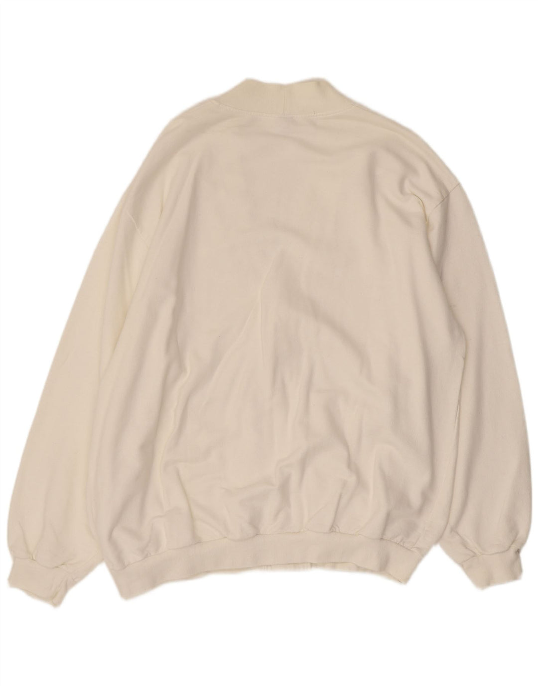 TRIGEMA Mens Cardigan Sweater XL Off White Cotton