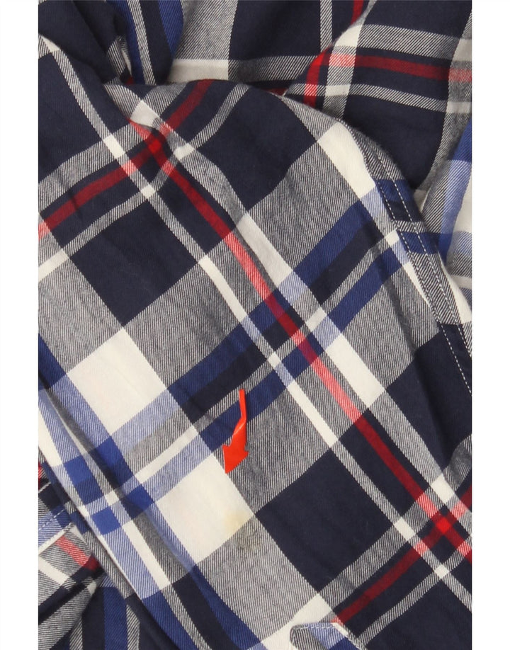 TOMMY HILFIGER Herre New York Fit Flanelskjorte Stor marineblå ternet