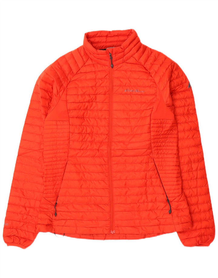 EDDIE BAUER Polstret jakke til kvinder UK 10 Lille rød polyester