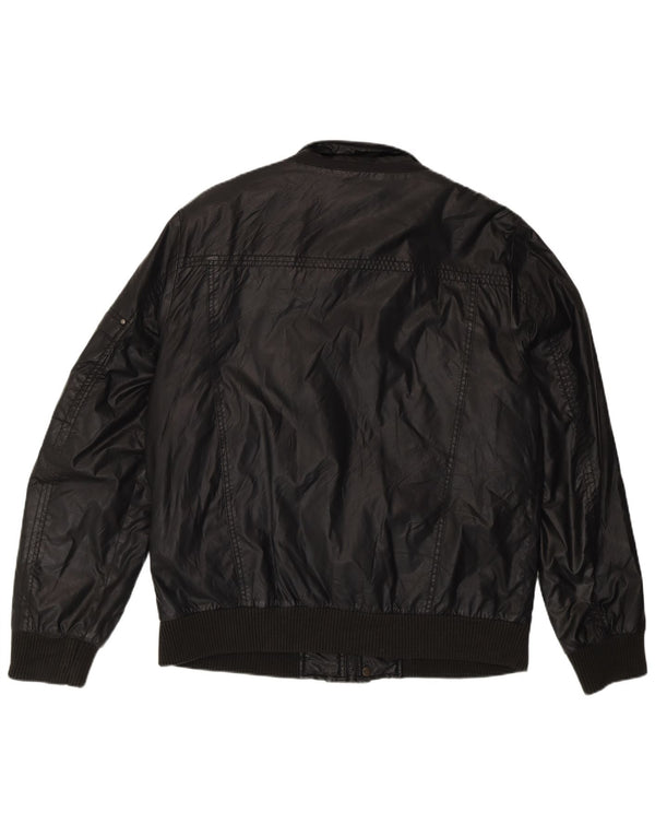 Geox Herre Respira Bomber Jacket UK 42 XL Sort Polyester