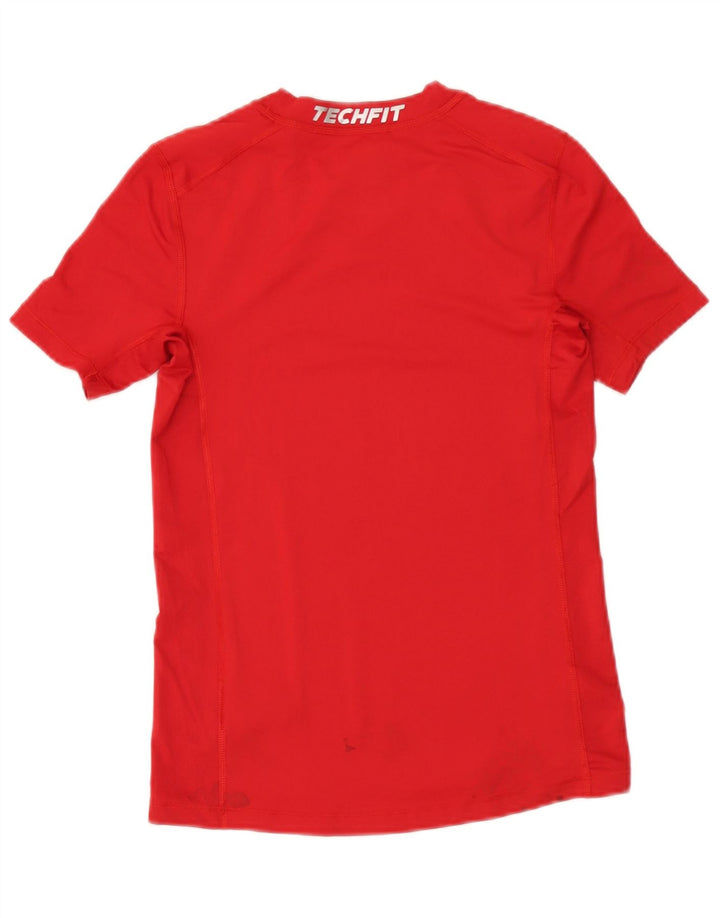 Adidas Boys Climalite T-Shirt Top 13-14 År Rød Polyester