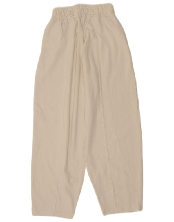 Zara træningsdragtsbukser til kvinder UK 8 Small off white bomuld