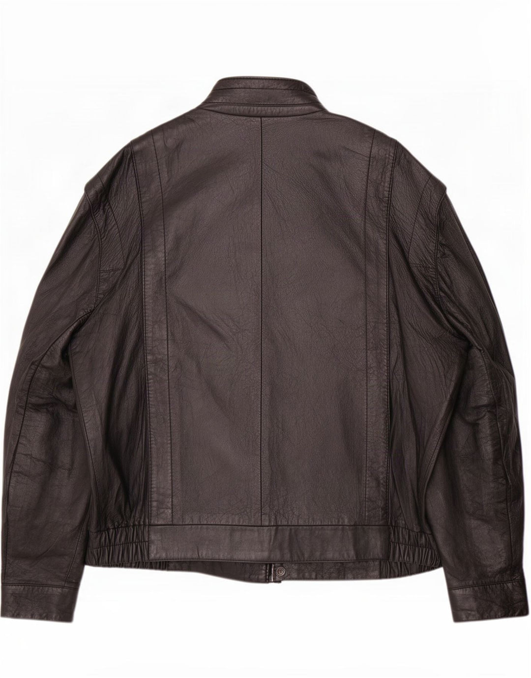 Vintage herre læderjakke IT 52 XL Sort