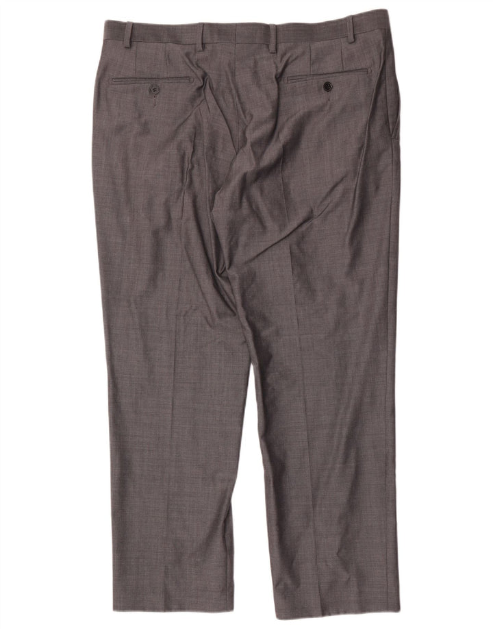 Marks & Spencer Herre Autograph Straight Suit Bukser W38 L29 Grå Uld