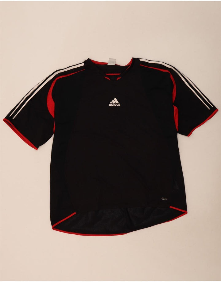 ADIDAS Herre Climacool T-Shirt Top 2XL Sort Colourblock Polyester