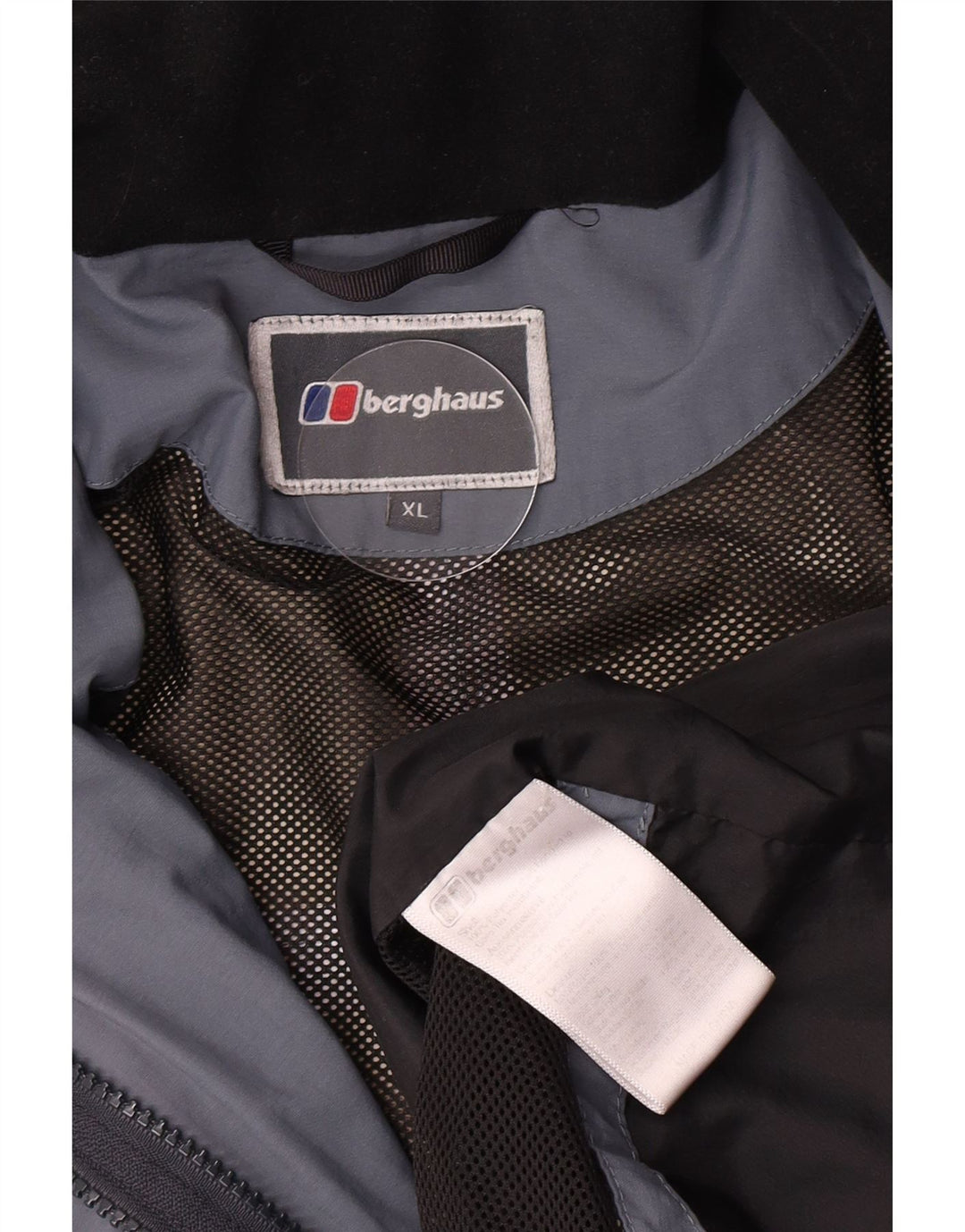 Berghaus Regnjakke med hætte til mænd UK 42 XL Navyblå polyester