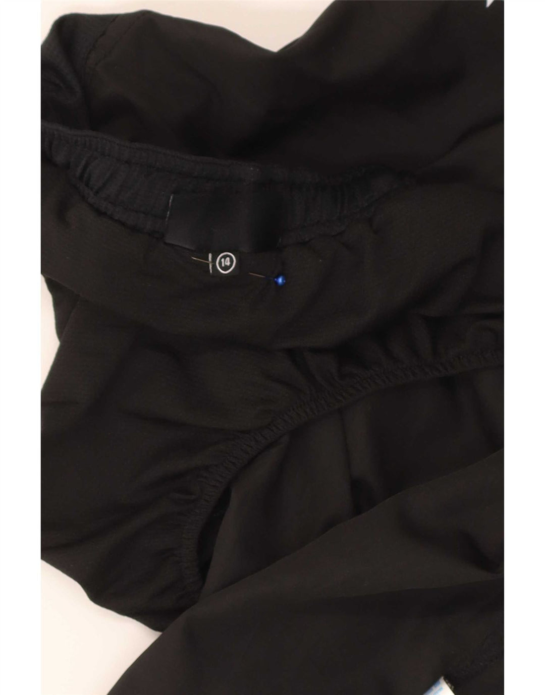 Champion Womens Graphic Regular Sports Shorts UK 14 Large Black Polyester