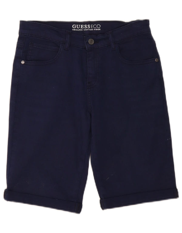Guess Boys Denim Shorts 13-14 år W28 Blue Cotton