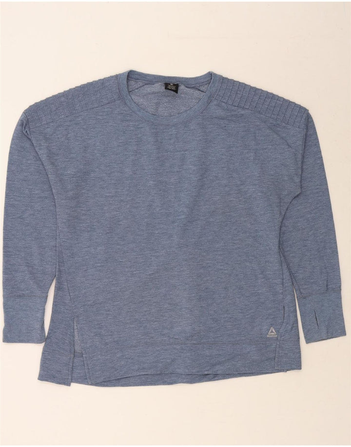 REEBOK Womens Sweatshirt Jumper UK 18 XL Blue Polyester Vintage Reebok and Second-Hand Reebok from Messina Hembry 