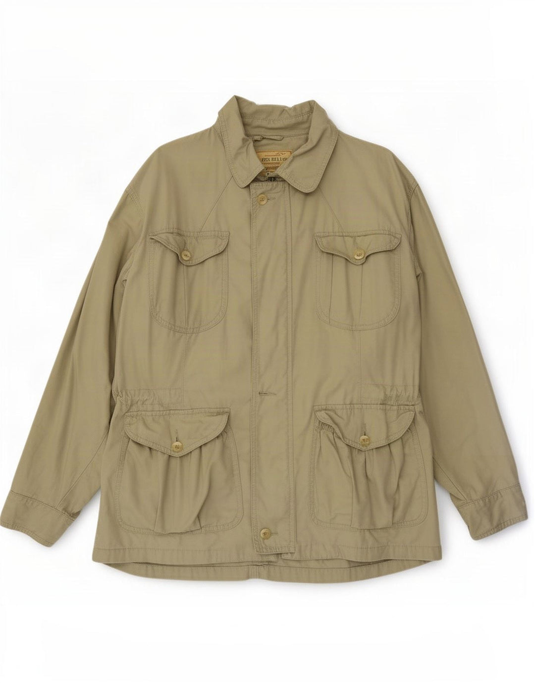 James Dillon Herre Utility Jacket UK 38 Medium Beige Bomuld
