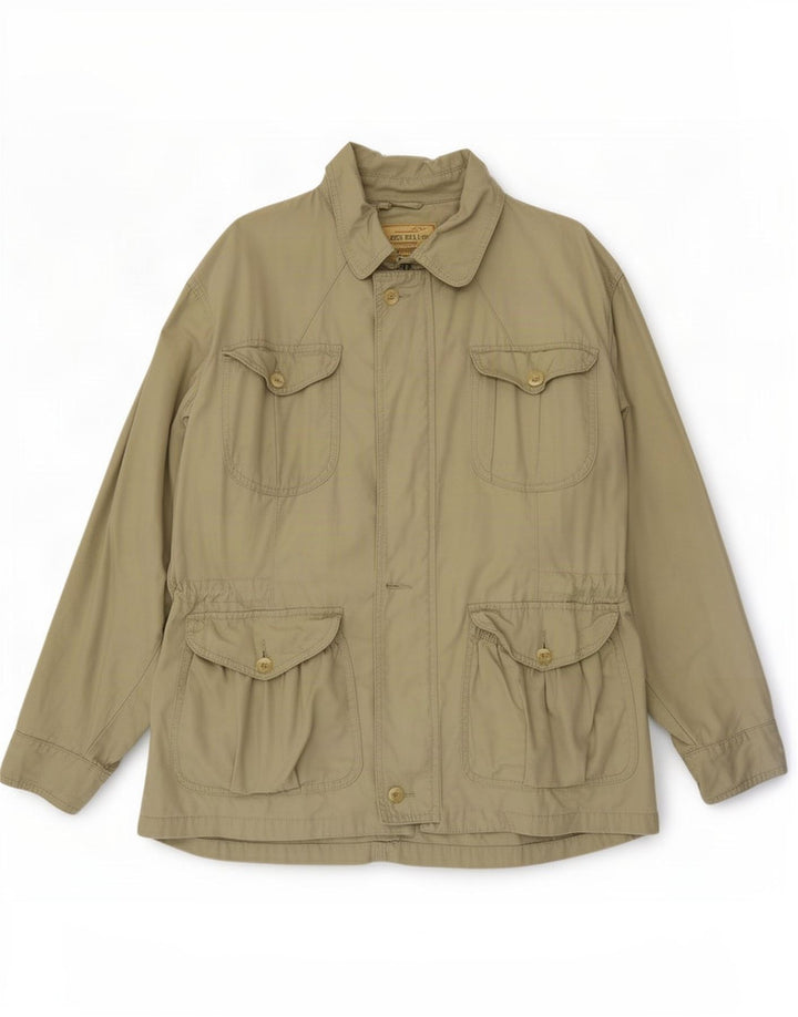 James Dillon Herre Utility Jacket UK 38 Medium Beige Bomuld