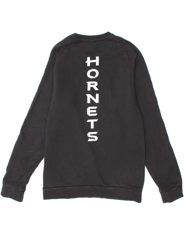 ADIDAS Mens Graphic Sweatshirt Jumper Medium Black Cotton