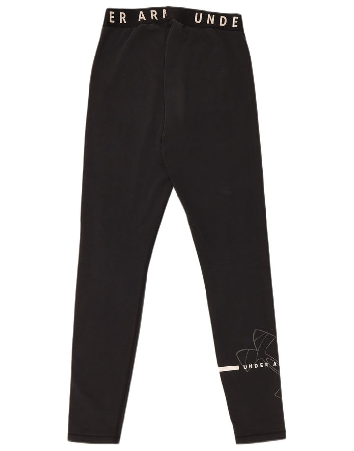 Under Armour Grafiske Leggings til kvinder UK 10 Lille Sort