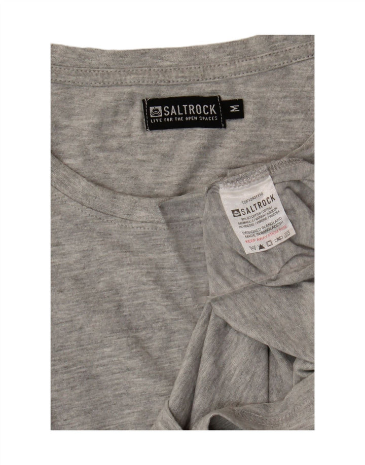 Saltrock Herre T-Shirt Top Medium Grå Bomuld