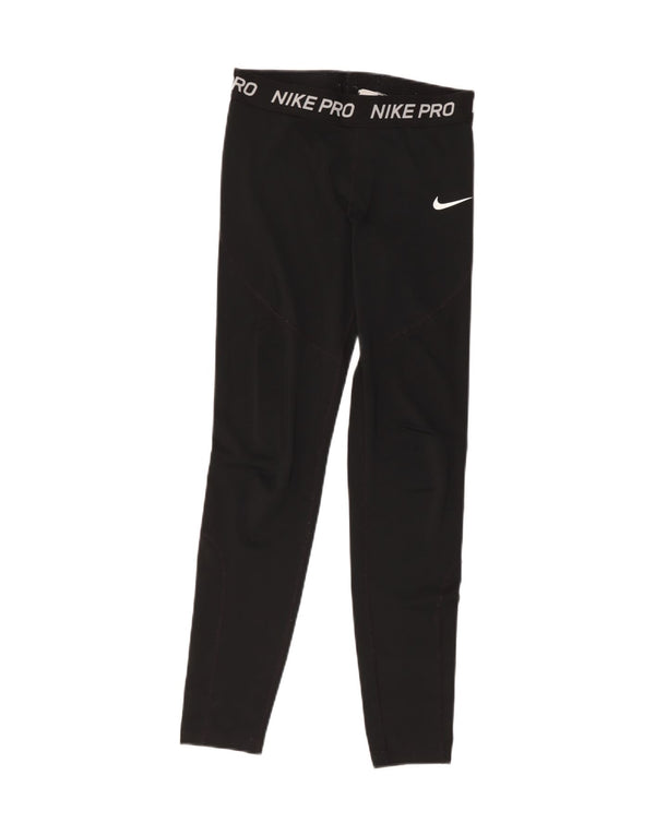 Nike Grafiske Leggings til kvinder UK 10 Lille sort polyester