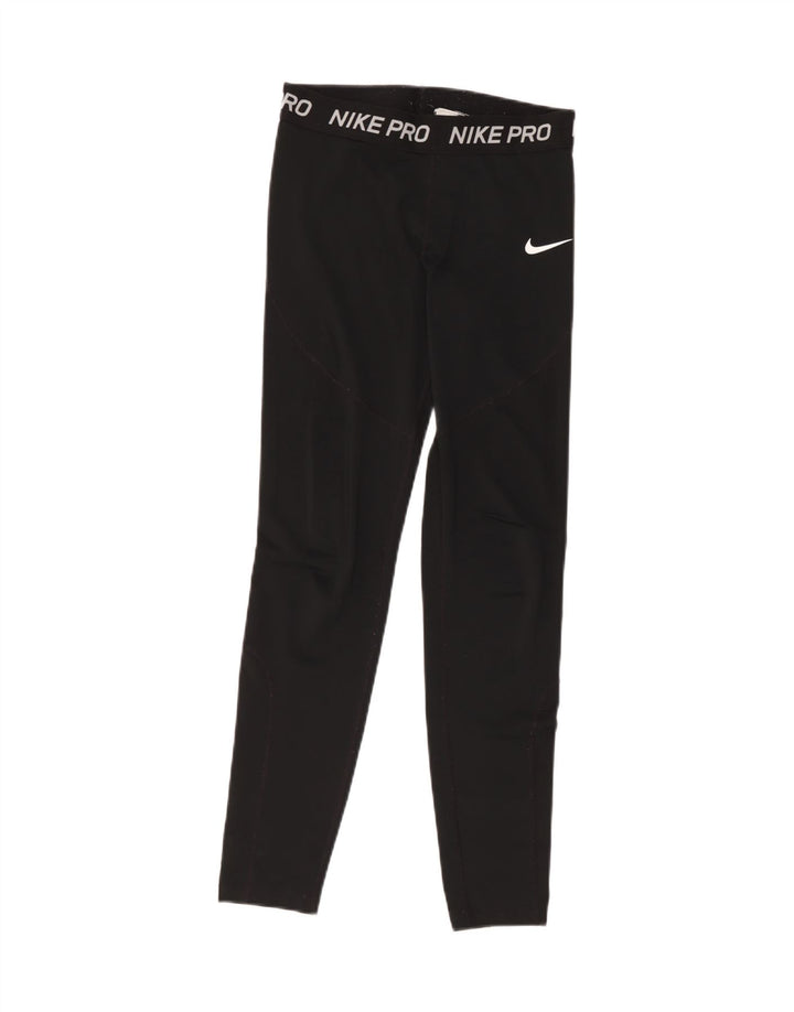 Nike Grafiske Leggings til kvinder UK 10 Lille sort polyester