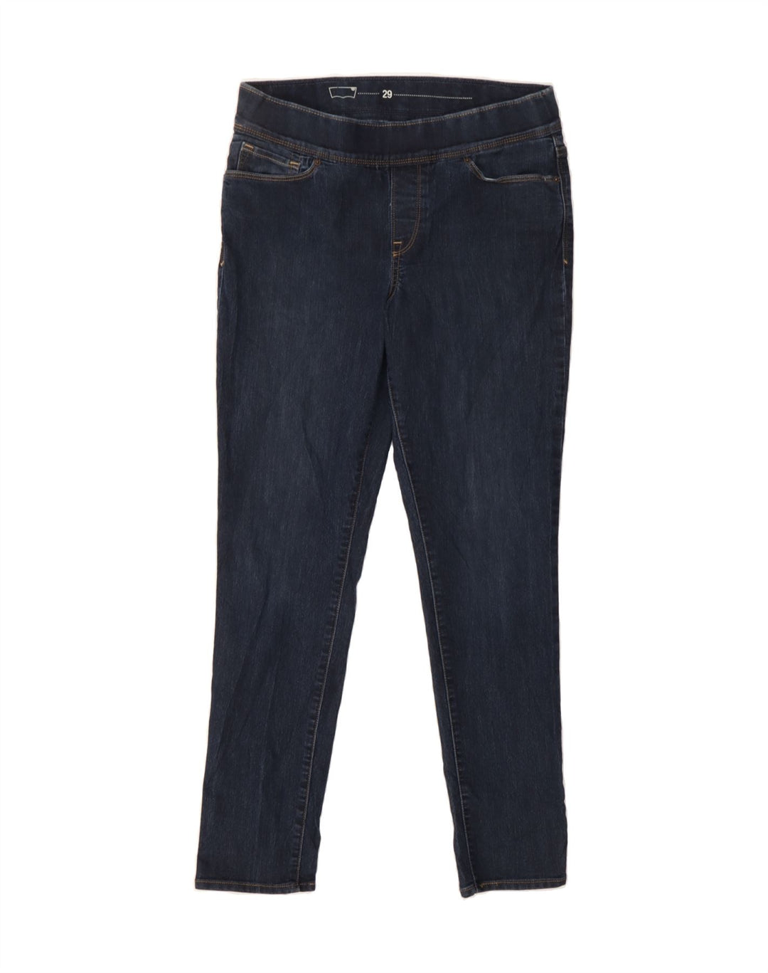 LEVI'S Womens Skinny Jeans W29 L32 Navy Blue Cotton Vintage Levi's and Second-Hand Levi's from Messina Hembry 