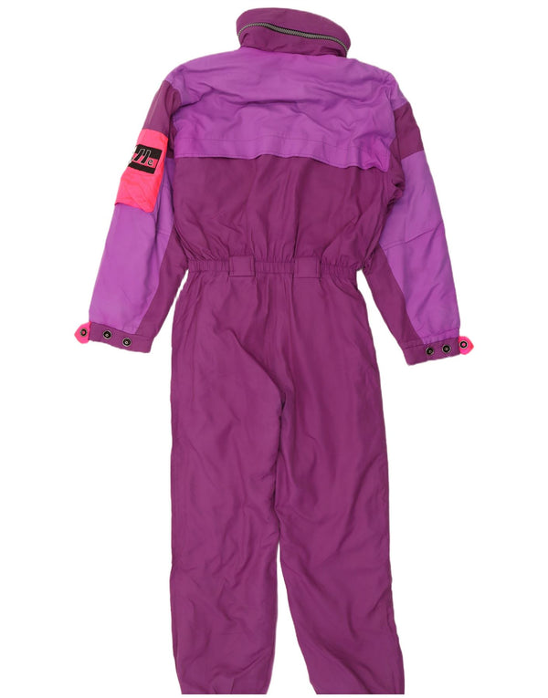 Colle Dame Ski Jumpsuit UK 12 Medium Lilla Colourblock