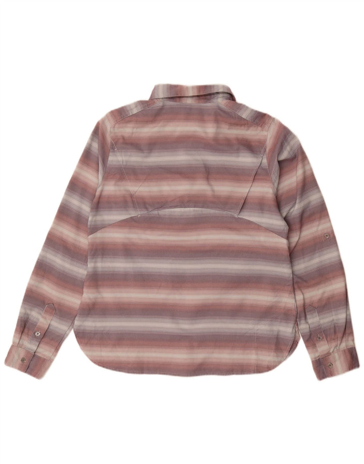 Columbia dameskjorte UK 14 Medium lilla stribet polyester
