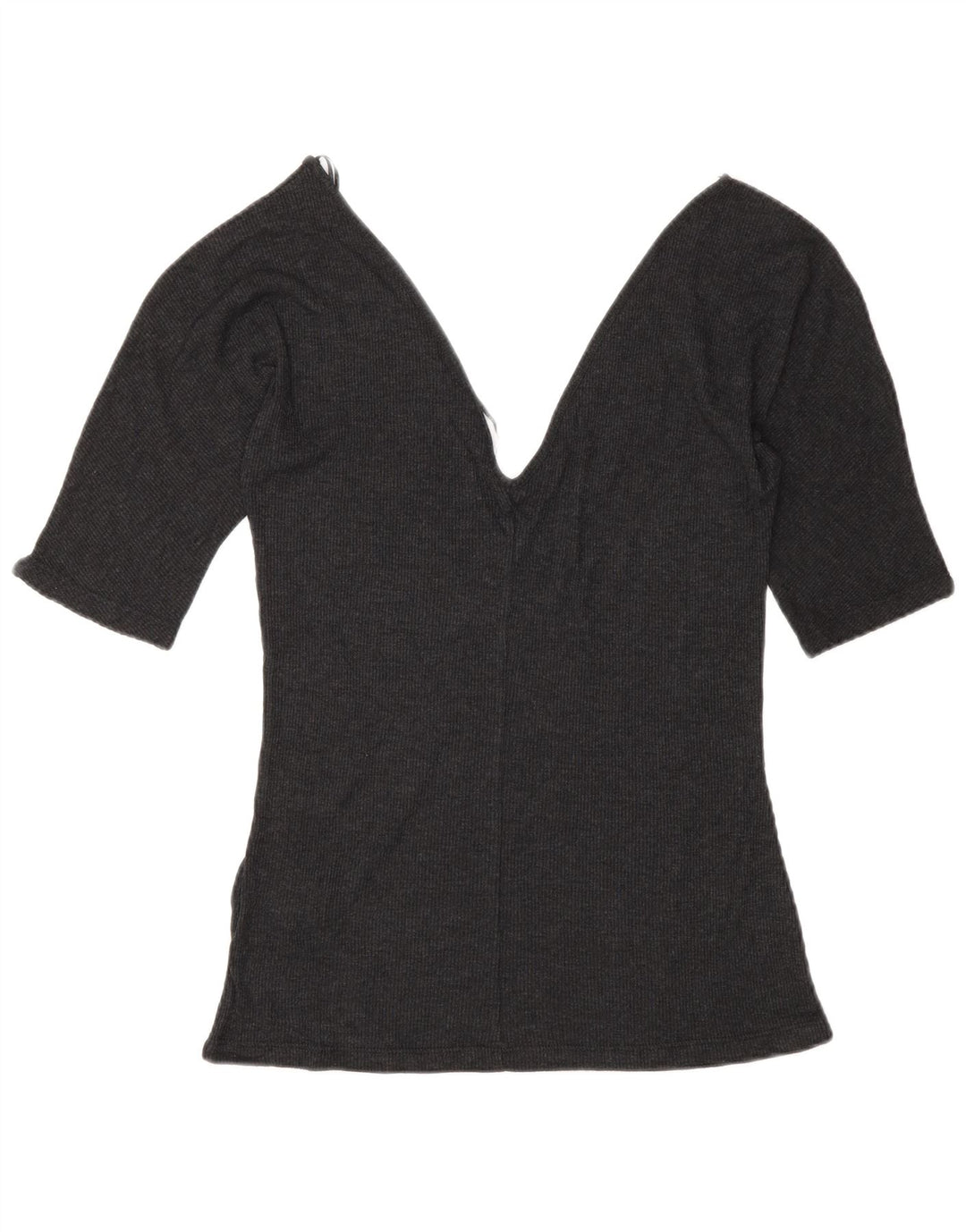 Zara Damebluse Top UK 12 Medium Grå Lyocell